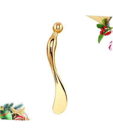 Healeved Makeup Spoon Zinc Cream Spoon Make up Kit Unicorn Horn Clip on Eye Spoon Creami Buttercream Spiral Tool 9.50X1.50X0.50CM Golden - Buy Online on SooperMarket.com