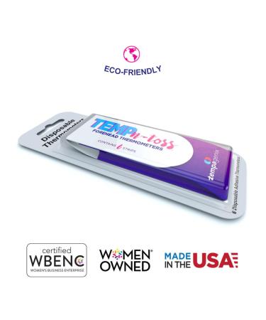 Fast Reading Disposable Forehead Thermometer Strips | Temp-N-Toss - Accurate Hygienic & Easy-to-Use Fever Indicator for Adults (6) - Ship Internationally - Buy Online on SooperMarket.com