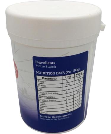 Bakers Street Cornflour 100g Tub - Native Maize Starch Cooking Thickener - Premium Quality for Vegetarians & Vegans - Halal Certified - Buy Online on SooperMarket.com
