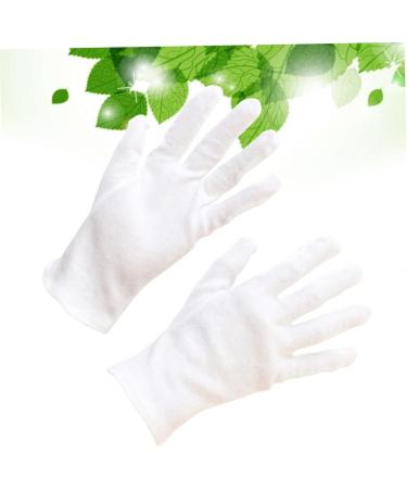KICHOUSE 12 Pairs Industrial Gloves Anti-Spitting Work Gloves Thermal Gloves Warm Work Gloves Moisturizing Hand Gloves Moisturizing Gloves Cotton Gloves White Labor Protection Cotton Spa L1:23X10cm White - Buy Online on SooperMarket.com