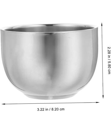 Angoily Double-Walled Stainless Steel Shaving Cup Set - Premium Korean Foam & Razor Tools for Men - Buy Online on SooperMarket.com