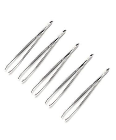 DAEDALUS Eyebrow Tweezers Stainless Steel Precision Hair Removal Beauty Tool 5 Pack