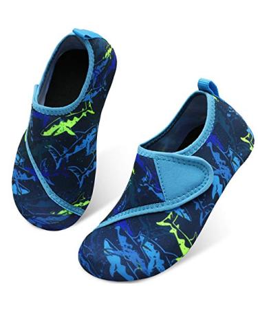 Centipede Demon Kids Water Shoes Girls Boys Outdoor Quick Dry Barefoot Aqua Socks for Sport Beach Swim Surf 1-2 Little Kid Dark and Light Blue