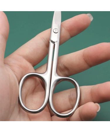 Stainless Steel Cuticle Scissors Eyebrow Trimmer Scissors Nail Scissors Premium Manicure Scissors for Manicure Pedicure Eyebrows Beard - Buy Online on SooperMarket.com