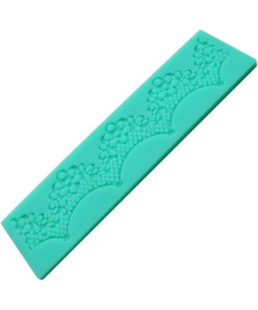 HOMSFOU 4 Pcs Cakesicles Mold De para Gelatinas Silicone Molds Cake Mold Cake Toppers Cake Decorations Fondant Molds DIY Mould Silicone Baking Mold 3D Fringe Lace 17.5X4.8CMx2pcs Greenx2pcs - Buy Online on SooperMarket.com