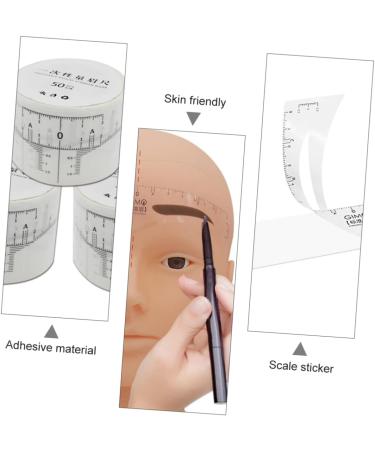 Didiseaon 1 Roll Disposable Ruler Stickers Reusable Eyebrow Ruler Brow Measurer Woman Tool Scale - Buy Online on SooperMarket.com
