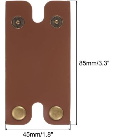 PATIKIL Leather Razor Head Protective Case | Double Edge Razor Sheath for Travel | Brown Shaving Tip Cover - Buy Online on SooperMarket.com