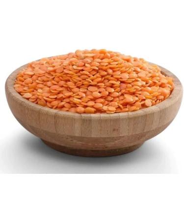 Red Split Lentils (900g) - Massor Dal | High Protein, Non-GMO, Vegan | Easy to Cook | Premium Quality in Reusable Zip Lock Bag - Buy Online on SooperMarket.com