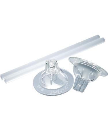 Twistshake Anti Colic Baby Straw Teat 6+ Month Transparent 2x Straw + 2 x Spout Teat 6+ Months