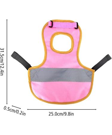 Buy Dongker Waterproof Chicken Vest - Reflective Saddle for Hens & Ducks | Adjustable Pet Safety Apparel in Pink - Buy Online on SooperMarket.com