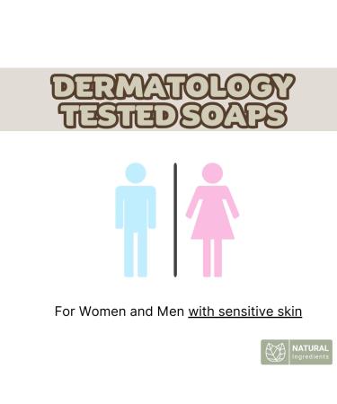 Hypoallergenic Bar Soap for Sensitive Skin - Natural & Organic Vegan Fragrance-Free - 3 Bars | Ideal for Men & Women - Buy Online on SooperMarket.com