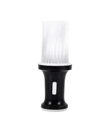 Neck brush nylon hairdresser brush with plastic handle neck brush hairdresser soft hairdresser brush bracker neck dust frond stylist barber tools hairdressing brush neck brush for hair cutting (l)