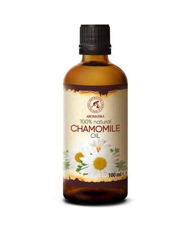 Chamomile oil 100ml - Chamomilla - Natural Chamomile Oil - Barried Oil - Basic Oil - Care for Face - Nails - Hands - Hair - Massage - Personal Care 100 ml (1 Pack)