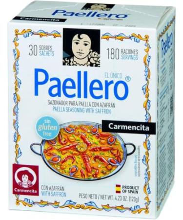 Carmencita Paella Seasoning 30 Sachets Spanish Paellero