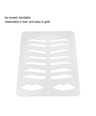 Brow Lip Stencil - Reusable PVC Eyebrow Decoration Tool - Buy Online on SooperMarket.com