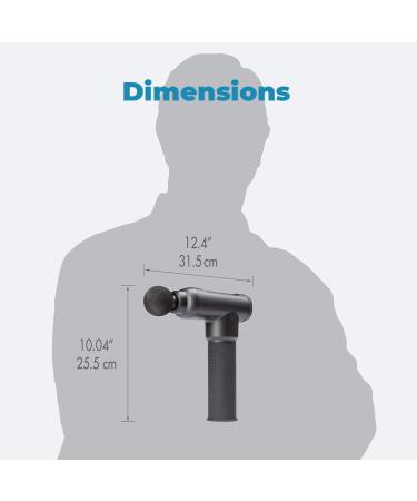 HoMedics Therapist Select Pro Percussion Massager - Handheld Deep Tissue Body Massager for Sports and Athletes - Rechargeable Massage Gun for Back, Shoulder, and Neck Pain - Buy Online on SooperMarket.com