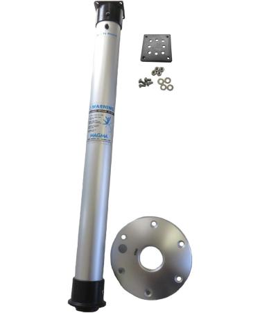 Magma Products T10-185 Double Locking Stowable Pedestal Mount - Silver, One Size - Buy Online on SooperMarket.com