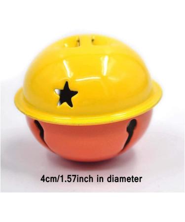 Colorful 4CM Jingle Bell - 30pcs for DIY Crafts, Pet Pendants, Holiday Party Decor or Key Chain - Buy Online on SooperMarket.com