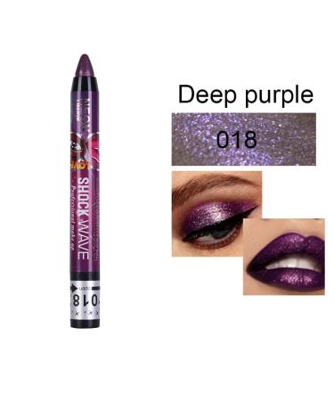 Go Ho 2PCS Purple Eyeshadow Sticks - Ultra Pigmented Shimmer Eye Black - Long Lasting Makeup Pen - Bright Purple & Deep Purple Shades - Buy Online on SooperMarket.com