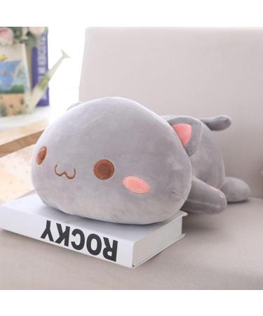NatureMan Cute Kitten Plush Toy Stuffed Animal Pet Kitty Soft Anime Cat Plush Pillow children'sPlush cat doll Pillow toys (grey) - Buy Online on SooperMarket.com