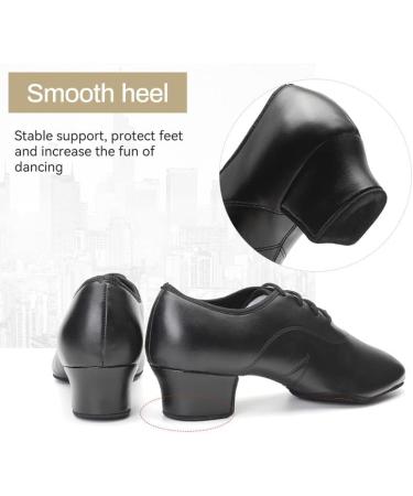 JUODVMP Men's Black Dance Shoes - Modern Latin Jazz Salsa Tango & Ballroom - Buy Online on SooperMarket.com