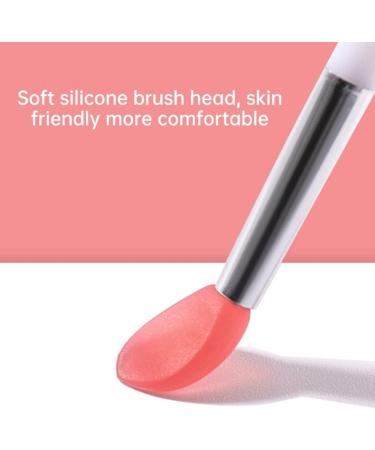 Silicone Lip Brushes Mini Lip Scrub Exfoliating Brush Reusable Lip Balm Applicators 10pcs for Lip Care Lip Gloss Lip Masks Eyeshadow Pink - Buy Online on SooperMarket.com