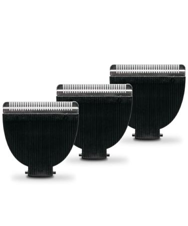 Meridian - Trimmer Replacement Blades - Onyx Ceramic Blades for Electric Body & Pubic Hair Trimmer - 3 Pack