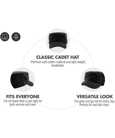 X-Large Black Military Style Cadet Army Cap with STASH Pocket - Everyday Hat - Buy Online on SooperMarket.com
