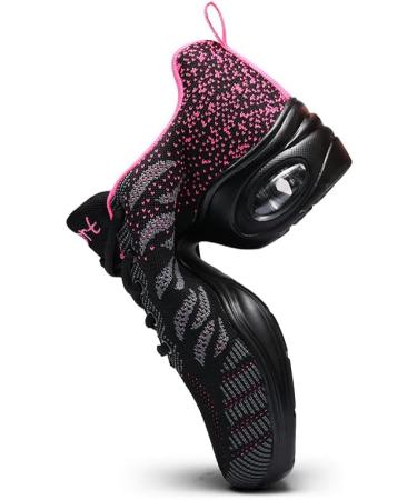 Buy Jazz Shoes for Women - Lace Up Dance Sneakers with Split Sole & Air Cushion - Modern Platform Shoes - Size 37 EU - Black - Buy Online on SooperMarket.com