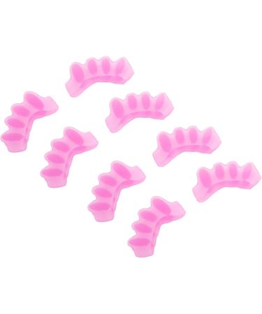 Weikeya Toe Corrector | Silicone Toe Separator 8 Pack | Easy to Wear & Wear-Resistant | Unisex Pink Ideal for Comfort & Alignment - Buy Online on SooperMarket.com