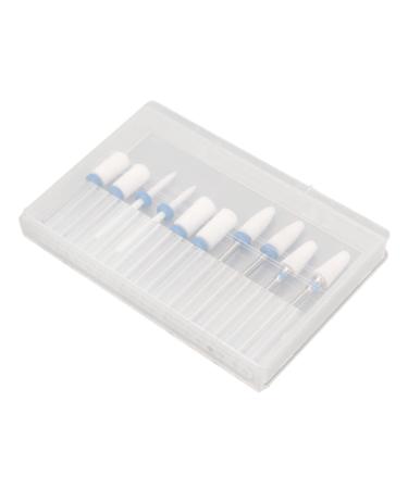 Cuticle Remover Bits High Strength Grinding Polishing Portable Polish Removal Drill Bit with Storage Box for Home for Nail Artist