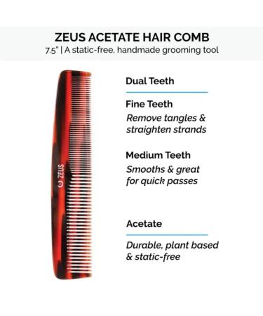 ZEUS Hair Wash & Style Set | Moisturizing Shampoo Hydrating Conditioner Hair Comb & Firm Hold Pomade for Men - International Shipping Available - Buy Online on SooperMarket.com
