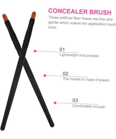 Mikinona 10pcs Nose Shadow Brush Cosmetic Brush Makeup Kits Creme Blush Makeup Eyeshadow Wooden Handle - Buy Online on SooperMarket.com
