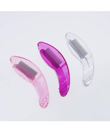 KALLORY 2Pcs Folding Eyebrow Comb - Stainless Steel Lash & Brow Makeup Brush for Perfect Eyebrows & Lashes | Beauty Tool - Random Color - Buy Online on SooperMarket.com