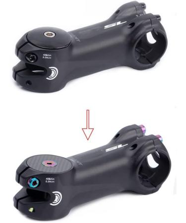 COONIUM 1 1/8 Carbon Fiber Headset Stem Top Cap with Titanium Bolt - Road Bike & MTB - Buy Online on SooperMarket.com