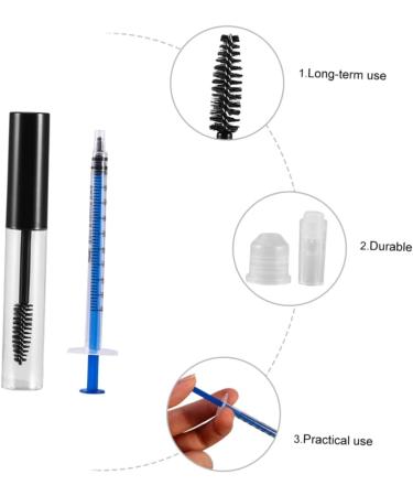 BELLIFFY 12pcs Mascara Tube Dispensing Tool Oil Bottle Refillable Bottle Lengthening Mascara Plastic - Buy Online on SooperMarket.com