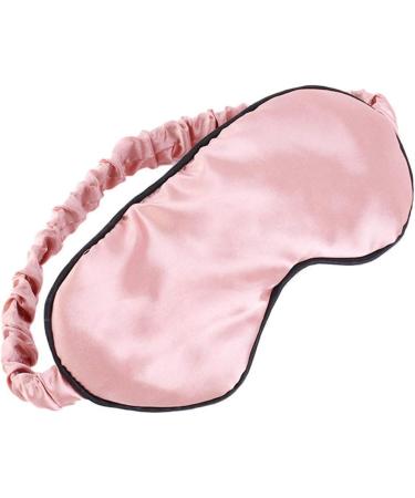 Zeiwohndc Double Sided Imitation Silk Satin Sleep Eye Mask - Women's Solid Color Anti-Aging Skin Care Blindfold with Elastic Band - Buy Online on SooperMarket.com