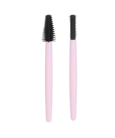 Silicone Eyebrow Brush Durable Silicone Eyelash Brush Wands 2 Pieces Comfortable Easy to Clean for Eyelashes