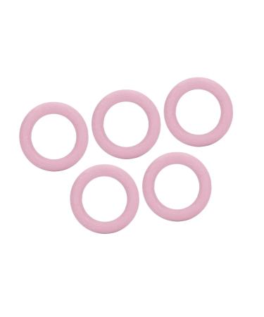 Teething Bracelet Teething Ring Soft Massage Elastic for Traveling Home for Toddlers (Pink)
