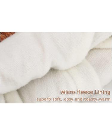 Cute Bear Kids Winter Hat | Ear Flaps, Dual Pom-Pom | Toddler Fleece Lined Earflap Cap - Khaki - Buy Online on SooperMarket.com