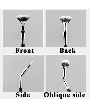 Dolly Mascara Fan Brush Set for Flawless, Clump-Free Lashes - Anjoize Eyelash Brush (2pcs) - Buy Online on SooperMarket.com