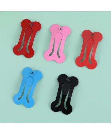 STOBOK 20pcs Mini Pet Hair Clip Bone-Shaped Snap Bows for Dogs and Cats - Grooming Topknot Bows for Parties and Birthdays - Random Color - Buy Online on SooperMarket.com