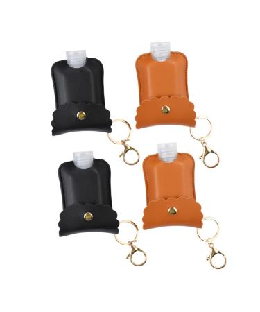 4 Hand Wash Bottle with Keychain Portable Bottle Cover Keychain Protective Cover Hand Bottle Cover Keychain Carriers Refillable Bottle Cover Handwashing Bottle Cover