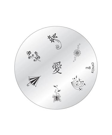 Konad stencil stamping stamping stencil M08