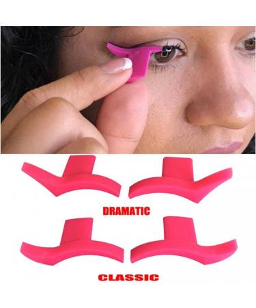 Silicone Winged Eyeliner Stamp - 4-Piece Lazy Eyeshadow Applicator Set | Perfect Winged Eyeliner & Makeup Template for Effortless Beauty - Buy Online on SooperMarket.com