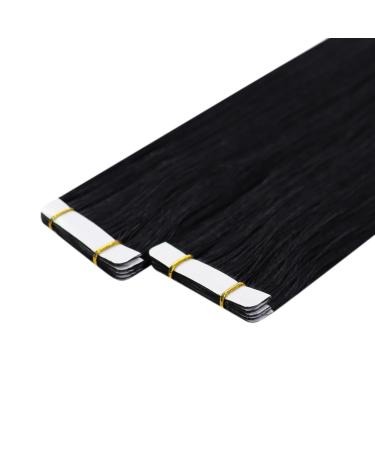 Buy Youngsee Black Tape In Extensions - Real Hair 50cm Virgin Quality 5pcs 12.5g | Smooth & Easy Application - Buy Online on SooperMarket.com