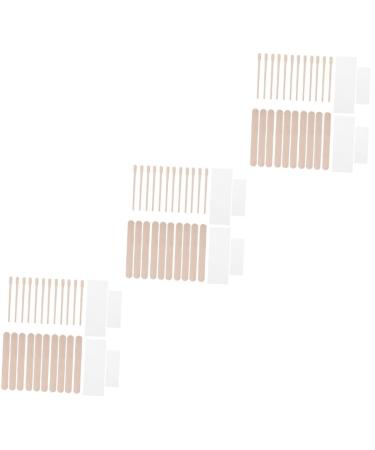 Beavorty 1200pcs Disposable Beauty Bar Spatula Small Wooden Wax Cloth Beauty Bar Suite Natural Birch