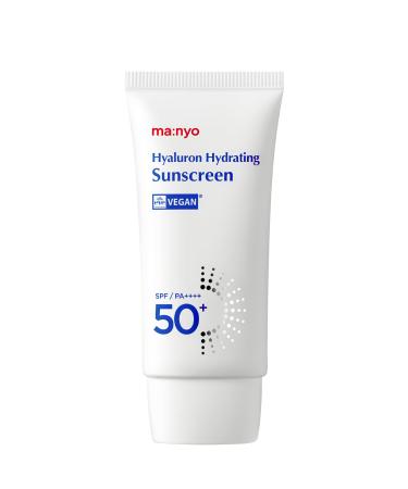 ma:nyo Hyaluron Hydrating Sunscreen 50ml (1.69 fl oz) SPF 50+ Lightweight Vegan Wide Spectrum UV Protection (Sunscreen (50ml))