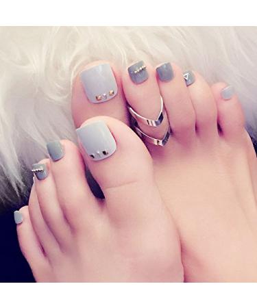 YIMART 500Pcs Clear Fake Toenail Tips Set for DIY Salon Foot Manicure - Full Cover False Toe Nail Decoration Stickers - Nail Art Tools - Buy Online on SooperMarket.com