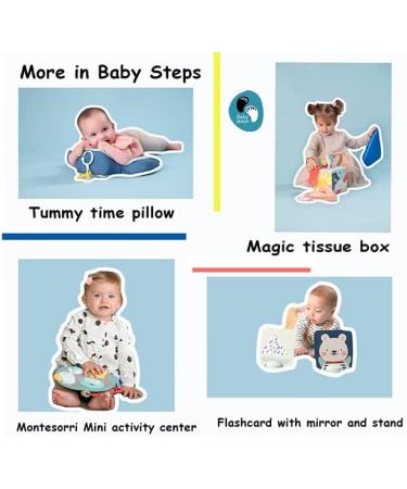 Baby Steps Koala High Contrast Soft Cloth Book - Educational Tummy Time Toy with Mirror & Teether for Infants and Toddlers - Sensory Activity Crib Toy 0-3 Yrs - Buy Online on SooperMarket.com